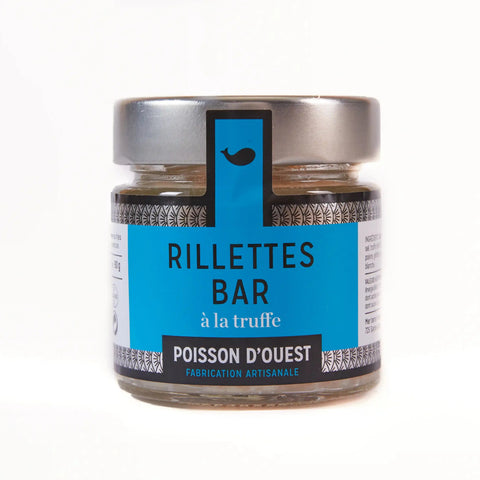Pot en verre Rillettes de bar à la truffe