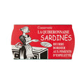 Conserve Sardines au beurre de Bordier aux piments d'Espelette à poêler